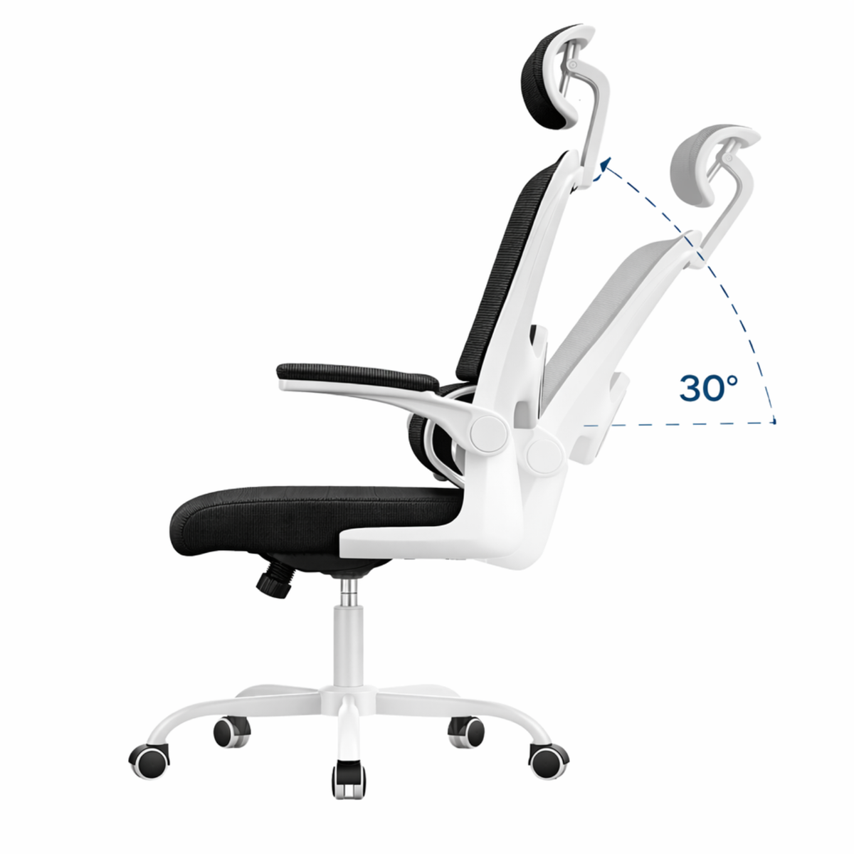 Chaise de Bureau Ergonomique multi-zones avec maille respirante – Office C-870