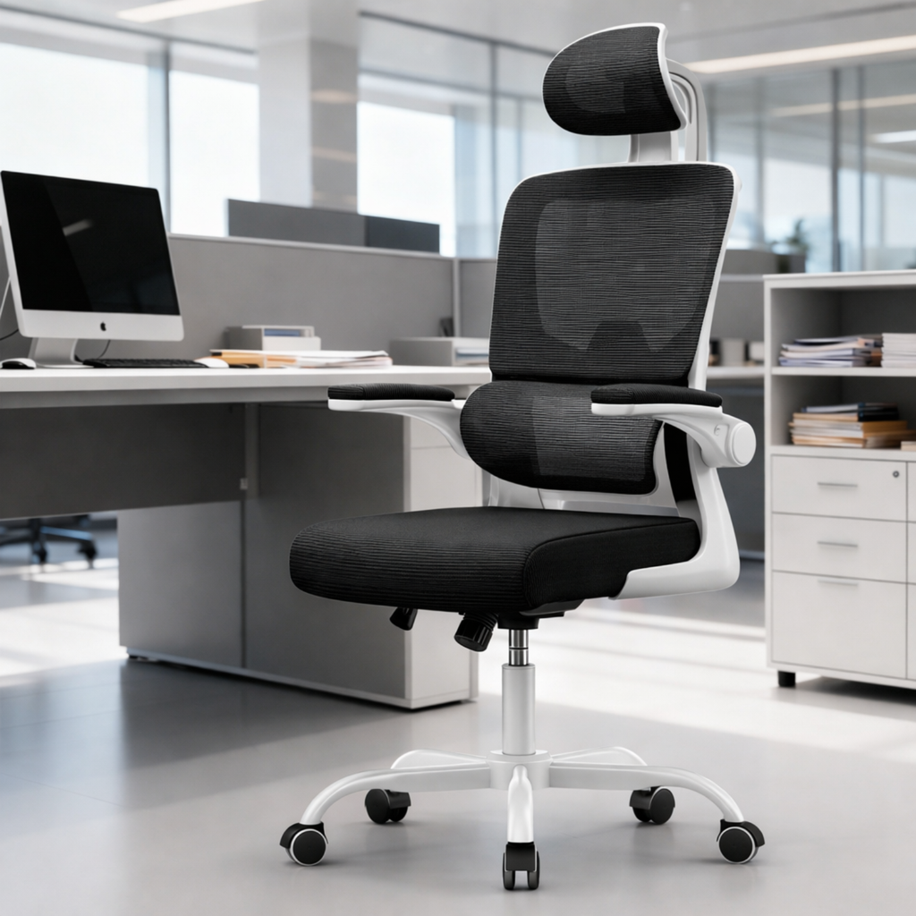 Chaise de Bureau Ergonomique multi-zones avec maille respirante – Office C-870