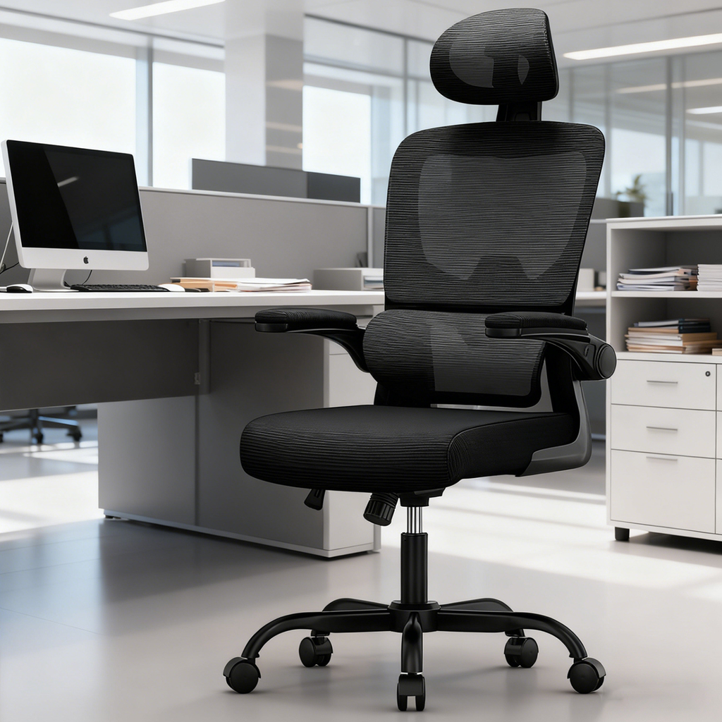 Chaise de Bureau Ergonomique multi-zones avec maille respirante – Office C-870