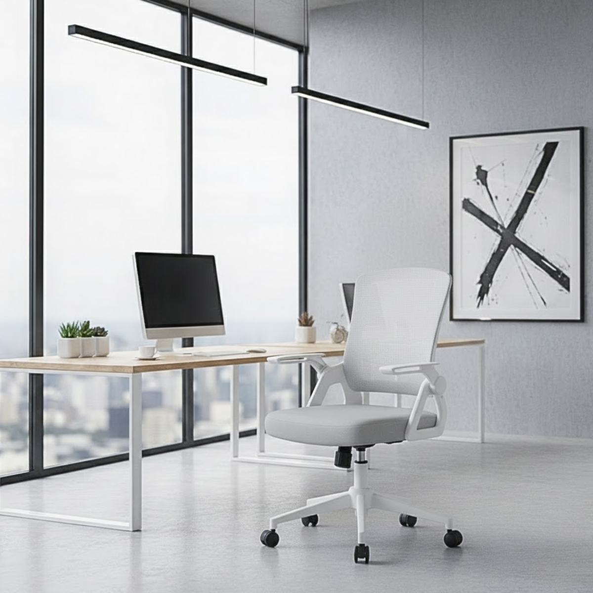 Chaise de Bureau Ergonomique Légère et Maniable – Office C-470