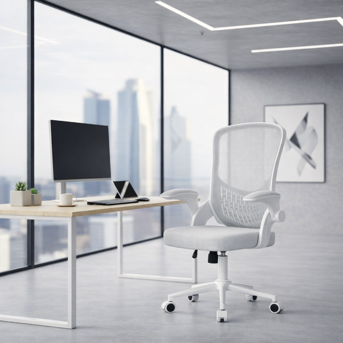 Chaise de Bureau Ergonomique avec Dossier en Maille Large – Office C-570