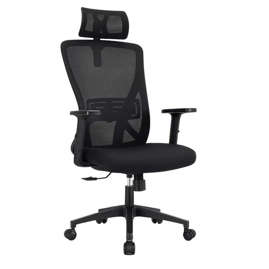 Chaise de Bureau Ergonomique à Support Lombaire Réglable – Office C-970