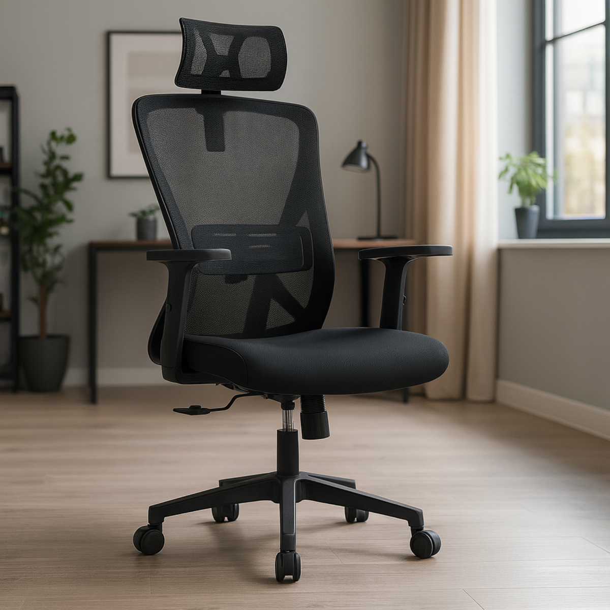 Chaise de Bureau Ergonomique à Support Lombaire Réglable – Office C-970