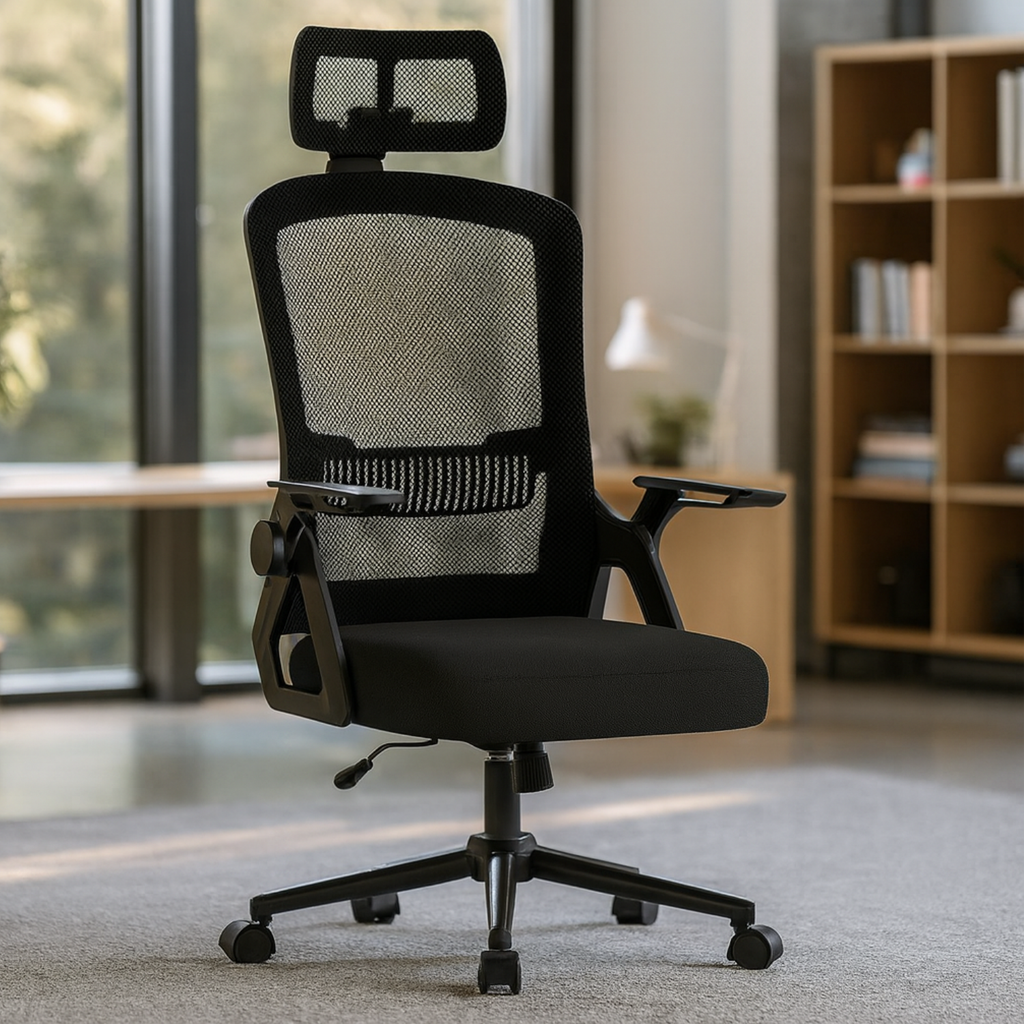 Chaise de Bureau Ergonomique avec Appui-Tête Léger – Office C-670