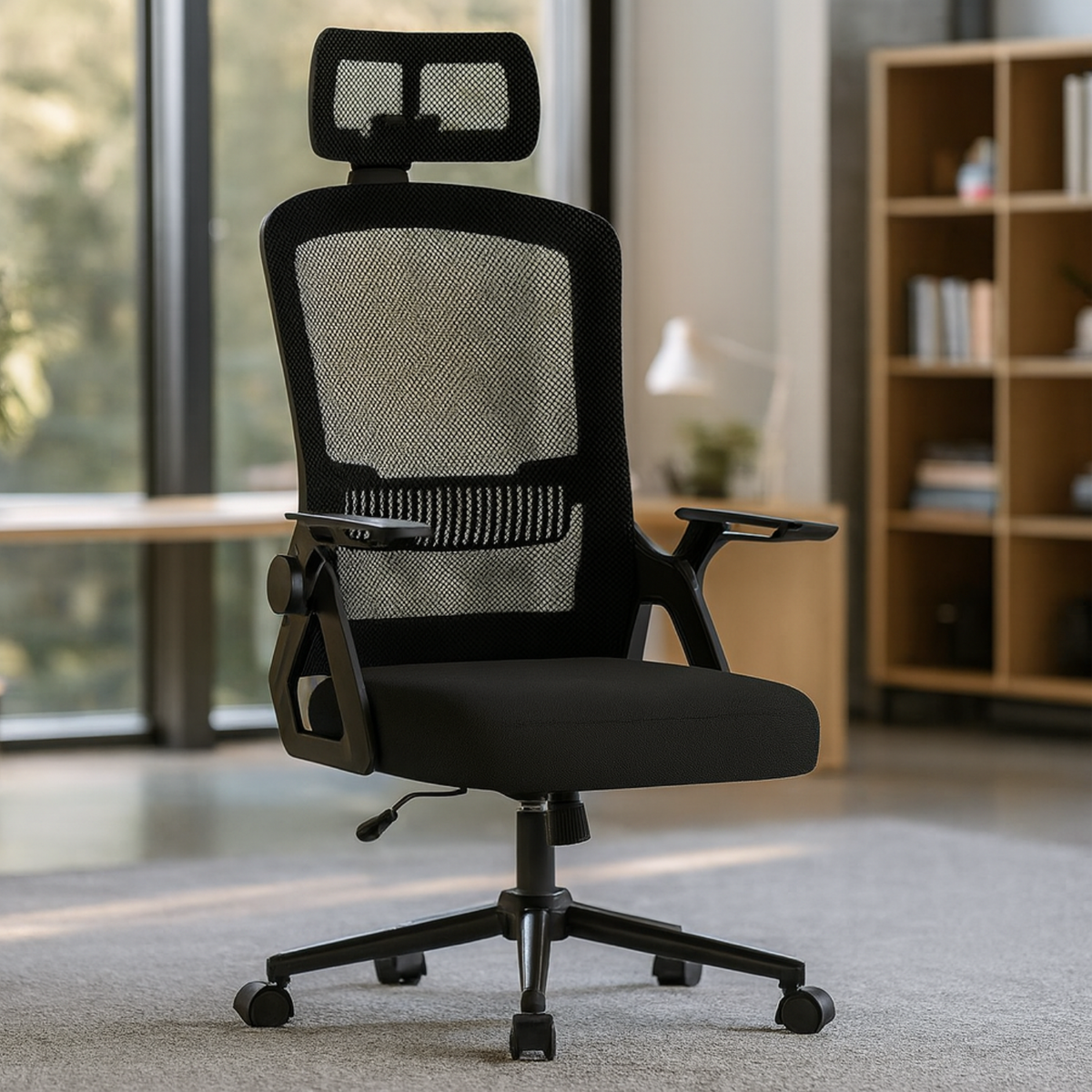 Chaise de Bureau Ergonomique avec Appui-Tête Léger – Office C-670