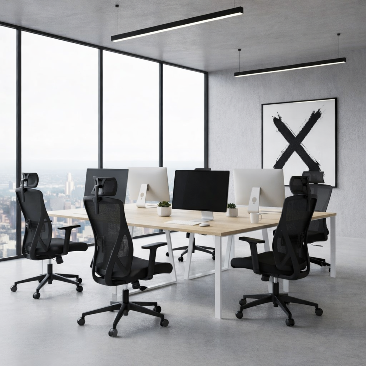 Chaise de Bureau Ergonomique à Support Lombaire Réglable – Office C-970